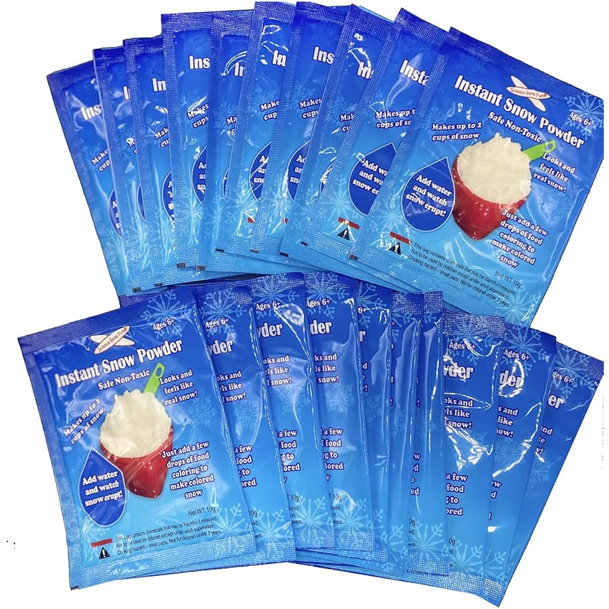 Instant Snow Powder 10g Pack - 20 Packs