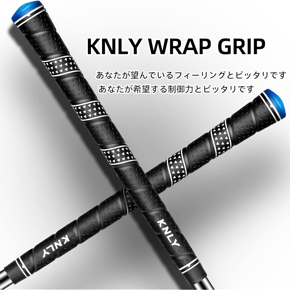 KNLY Wrap Golf Grips 13 Sets are anti-slip TPE rubber composite, all-weather standard/medium mixed golf club grips, available in 7 colors