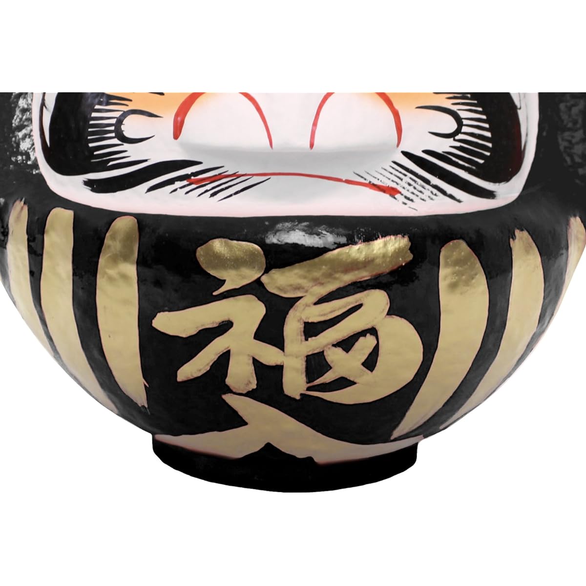Daruma Lucky Daruma No. 10 Black [Business success/goal achievement] 28x26x30cm HKDM-10-BK-14