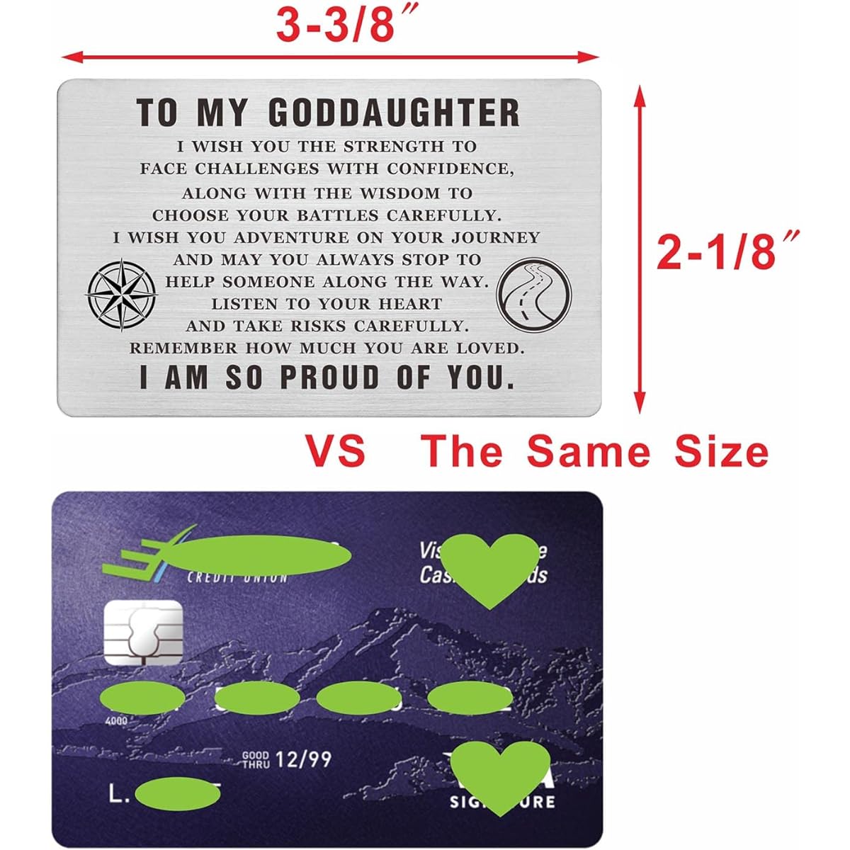 Godson Wallet Cards Godson Gifts Godmother Godfather Godson Birthday Gifts Godson Christening Cards