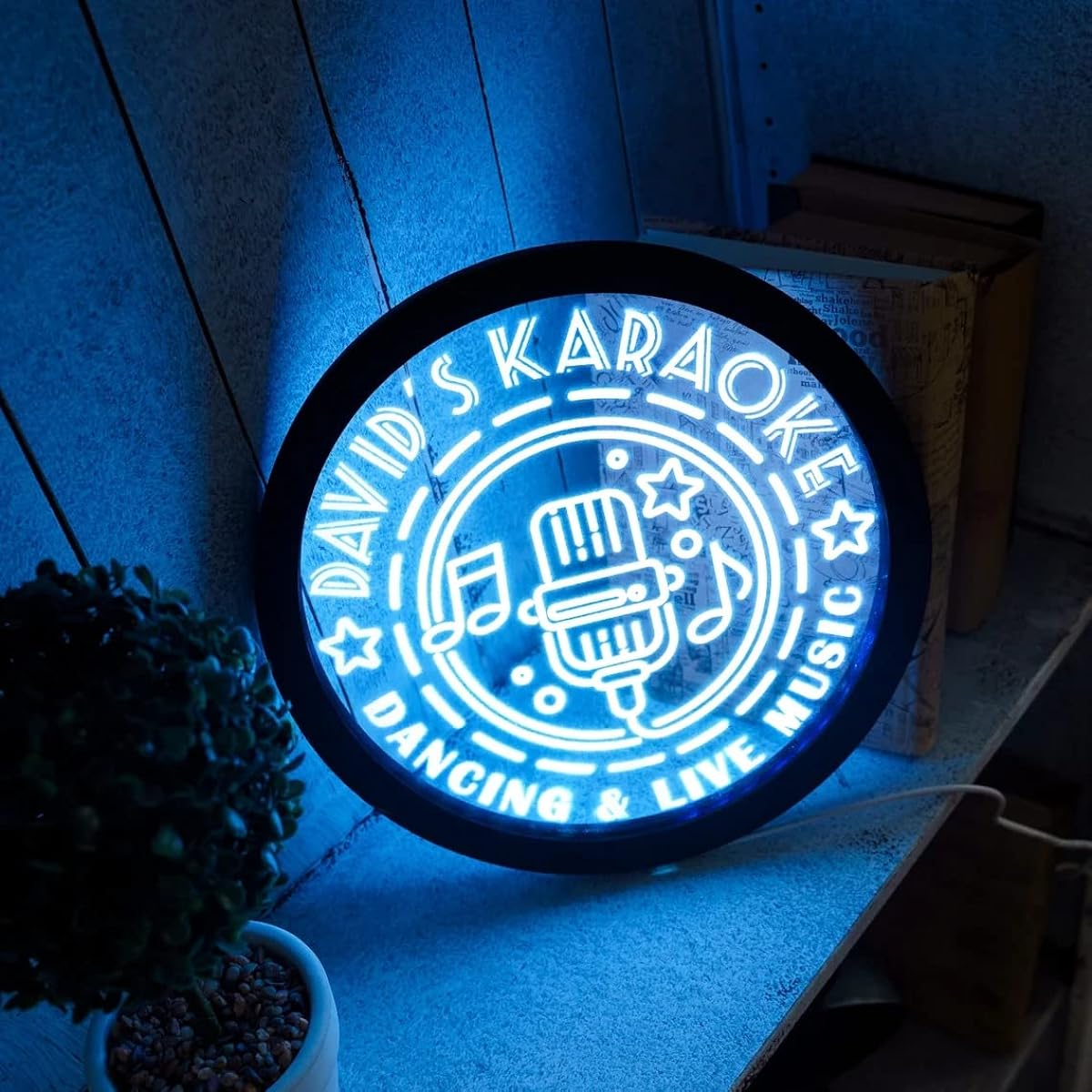 personalized karaoke neon signs, karaoke led signs, karaoke light signs, karaoke signs for wall, karaoke decorations, personalized led signs, karaoke custom signs