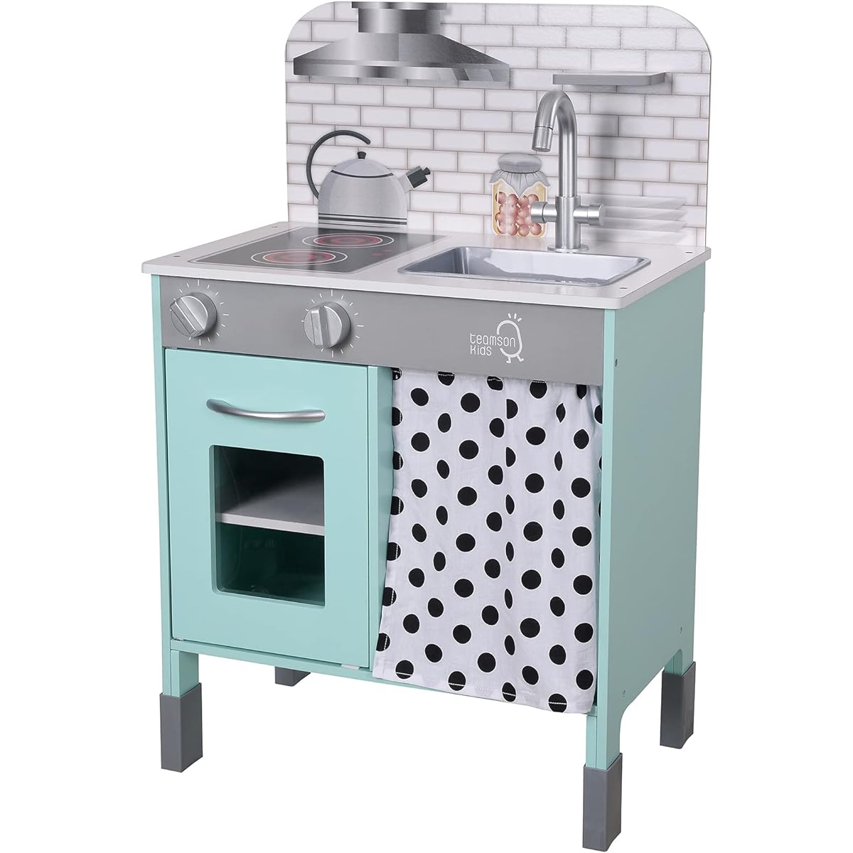 Teamson Kids – Little Chef Philadelphia Modern Play Kitchen – Mint