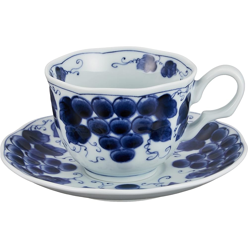 Mino Ware Coffee Bowl and Dish Set of 5 Buto 797-63-36E(5)