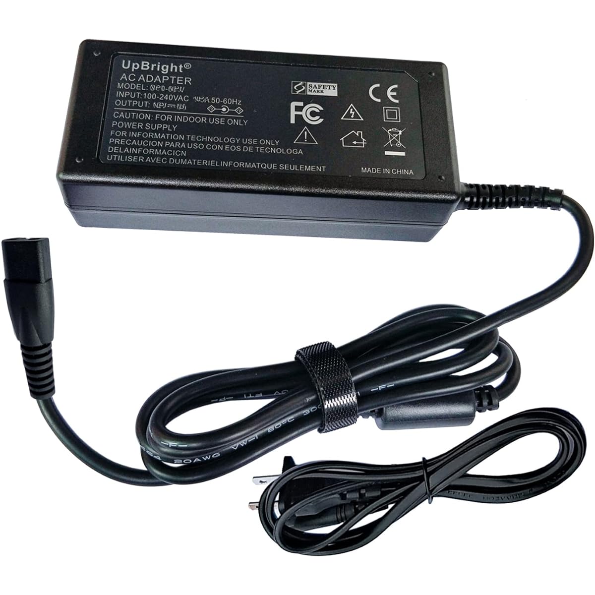 UpBright 2 Prong 15V 3A AC/DC Adapter Brookstone Max 2 Max2 B-HHP-650J Cordless Neck Black Percussion Massager PP-BHHP-650J 3YE Switching Model No: GQ48-150300-AU Power Charger