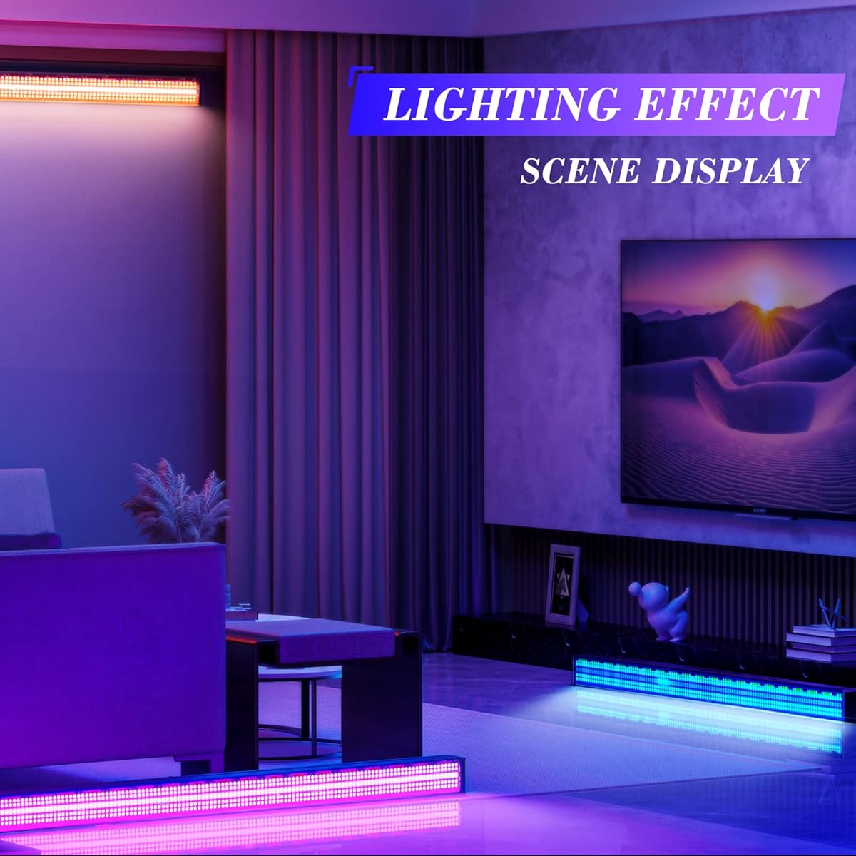 Stage Light Bar 720 LED 150W RGB DJ Light Bar Wall Washer Light DMX Control & Self Propelled Stage Lighting for Indoor Disco Party Church Birthday Bar Wedding