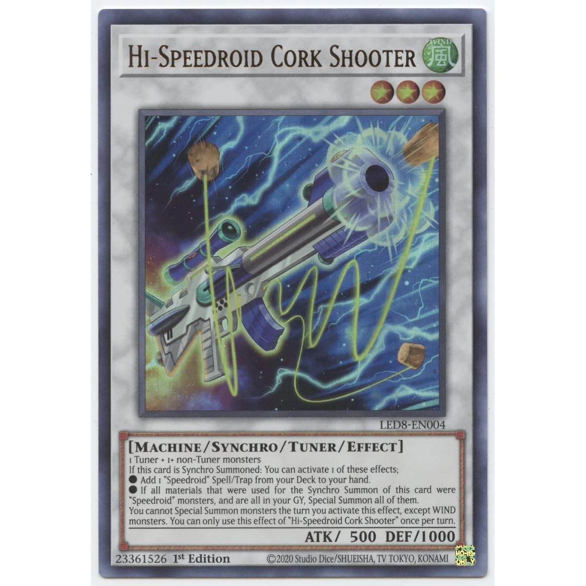 Hi-Speedroid Cork Shooter - LED8-EN004 - Ultra Rare - 1st Edition