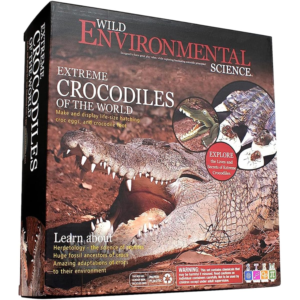 WILD! Science Environmental Science The World's Extreme Crocodiles Ages 6+ Create and customize models and dioramas Research extreme animals
