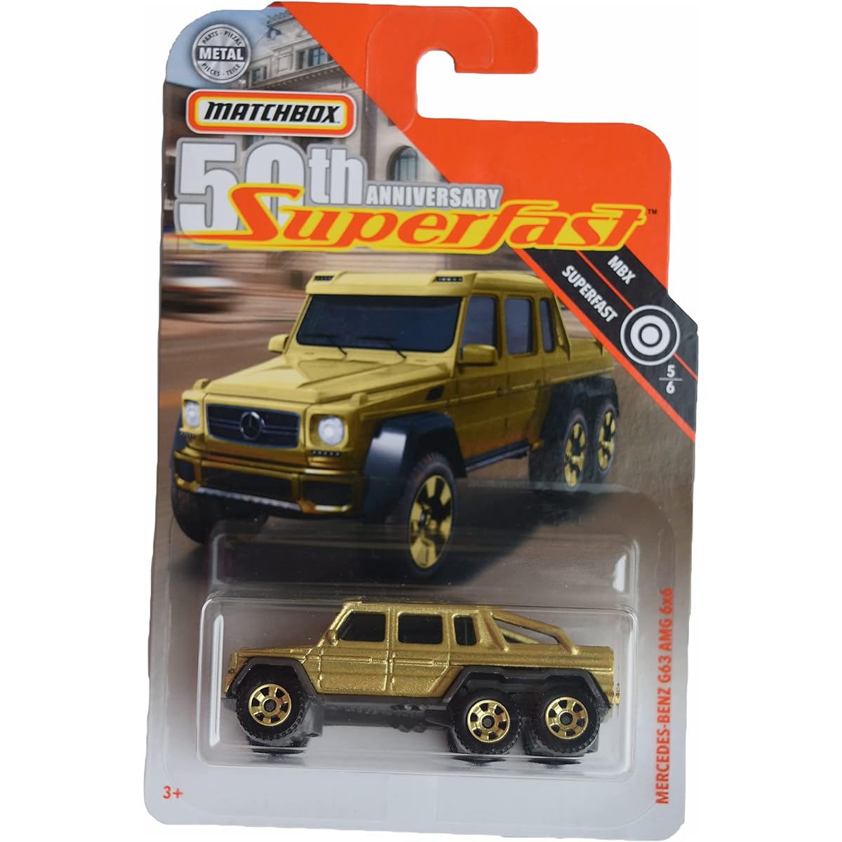 Matchbox Mercedes Genz G63 AMG 6x6 Superfast 5/6 [Gold]