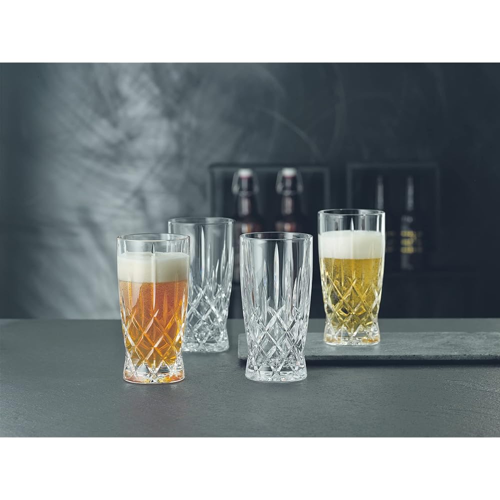 Nachtmann [Genuine Product] NACHTMANN Glass Set of 4 Noblesse Soft Drink/Beer Glass (4 pieces) 350ml 103747