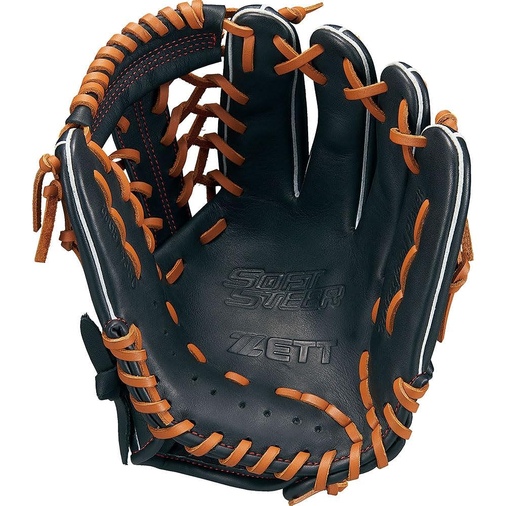 ZETT Youth Baseball Softball Glove (Glove) Soft Steer All-Round For Right Throw/Left Throw Size: L BJGB74380