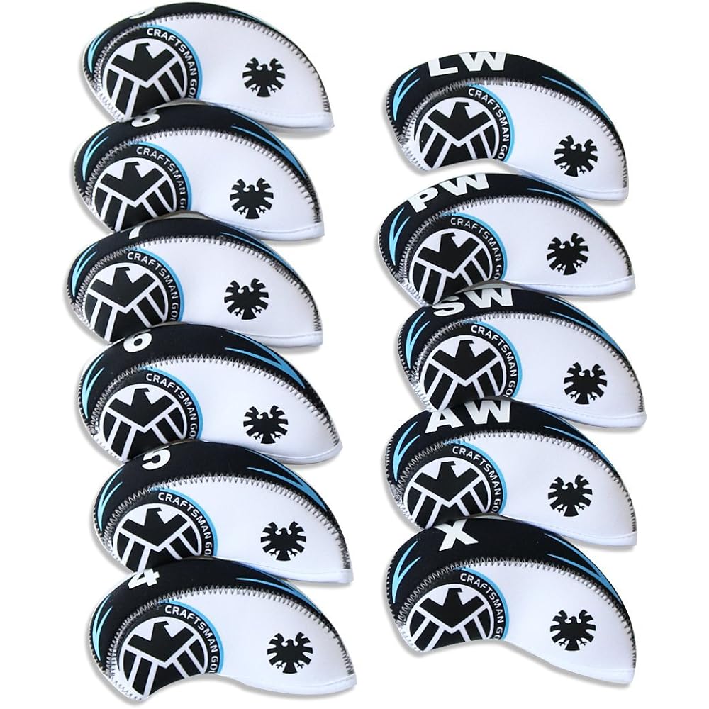 CRAFTSMAN Head Cover Golf Iron Cover Cosmo Series Lost Prevention No. X now available 11 pieces in total 3 colors