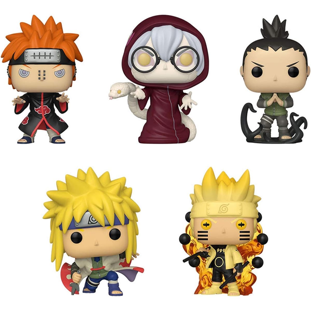 Funko POP! Naruto 5-piece set Naruto 6 Pass Sage, Naruto-style Minato Kabuto, Shikamaru, Pain