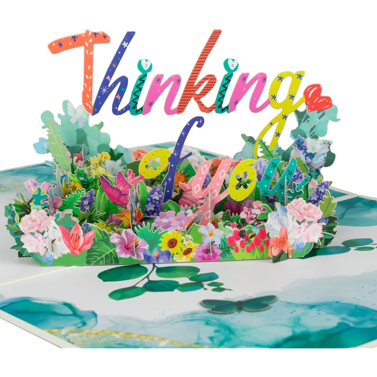 Magic Ants Thinking of You Card with Envelope - An Expression of Heartfelt Care and Support - Thinking of You Greeting Card with Inspirational Quotes - 3D Pop-up Encouragement Card Get Well Card