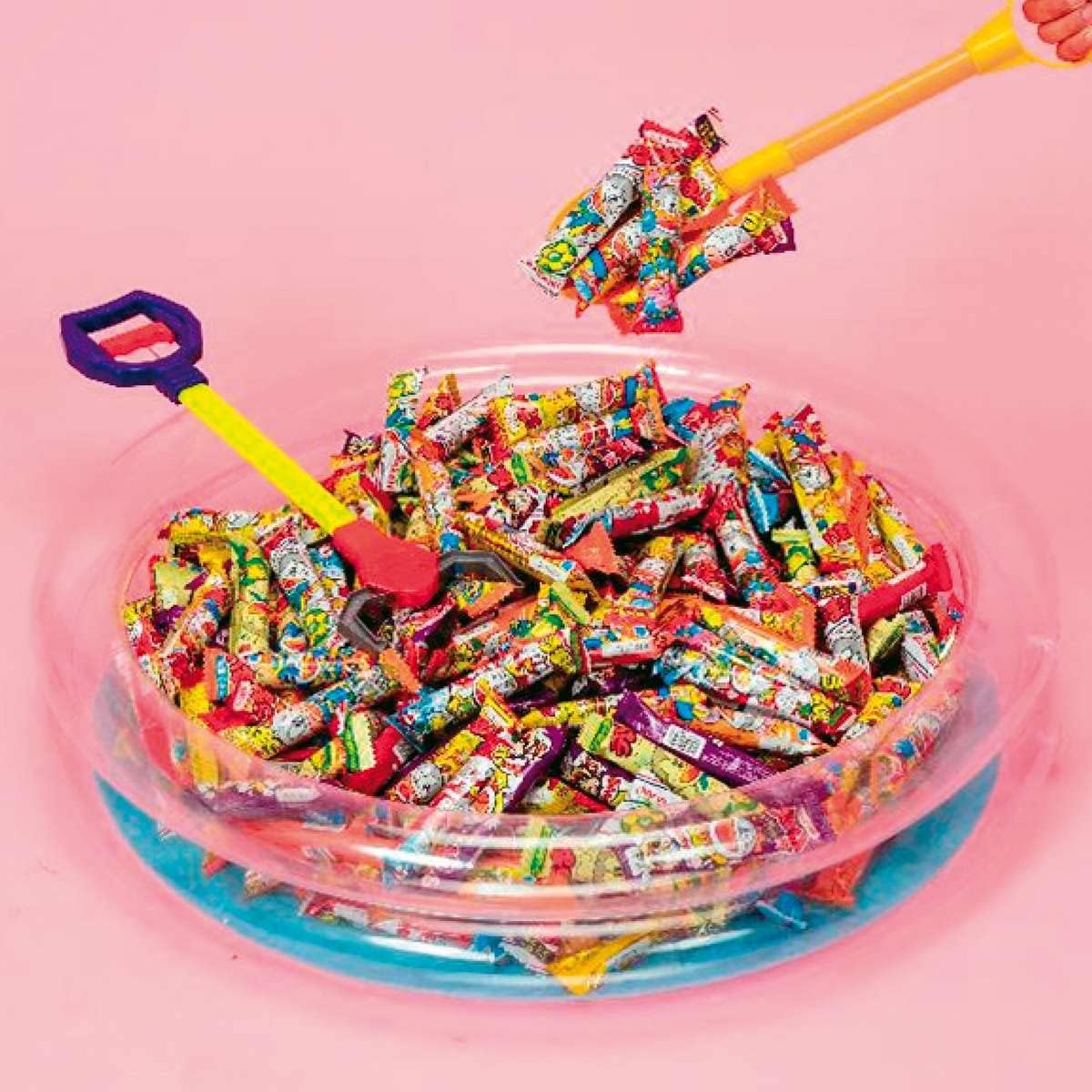 Umaibo Grab & Scoop Contest (for about 100 people) 1 set *No returns [Umaibo Grab Scoop Sweets Game Kit Game Event Tool Game Set Toy Children's Event Festival Fair Customer Attraction Fair Set Event Supplies Store Express] 61-781-48-1_7698-880