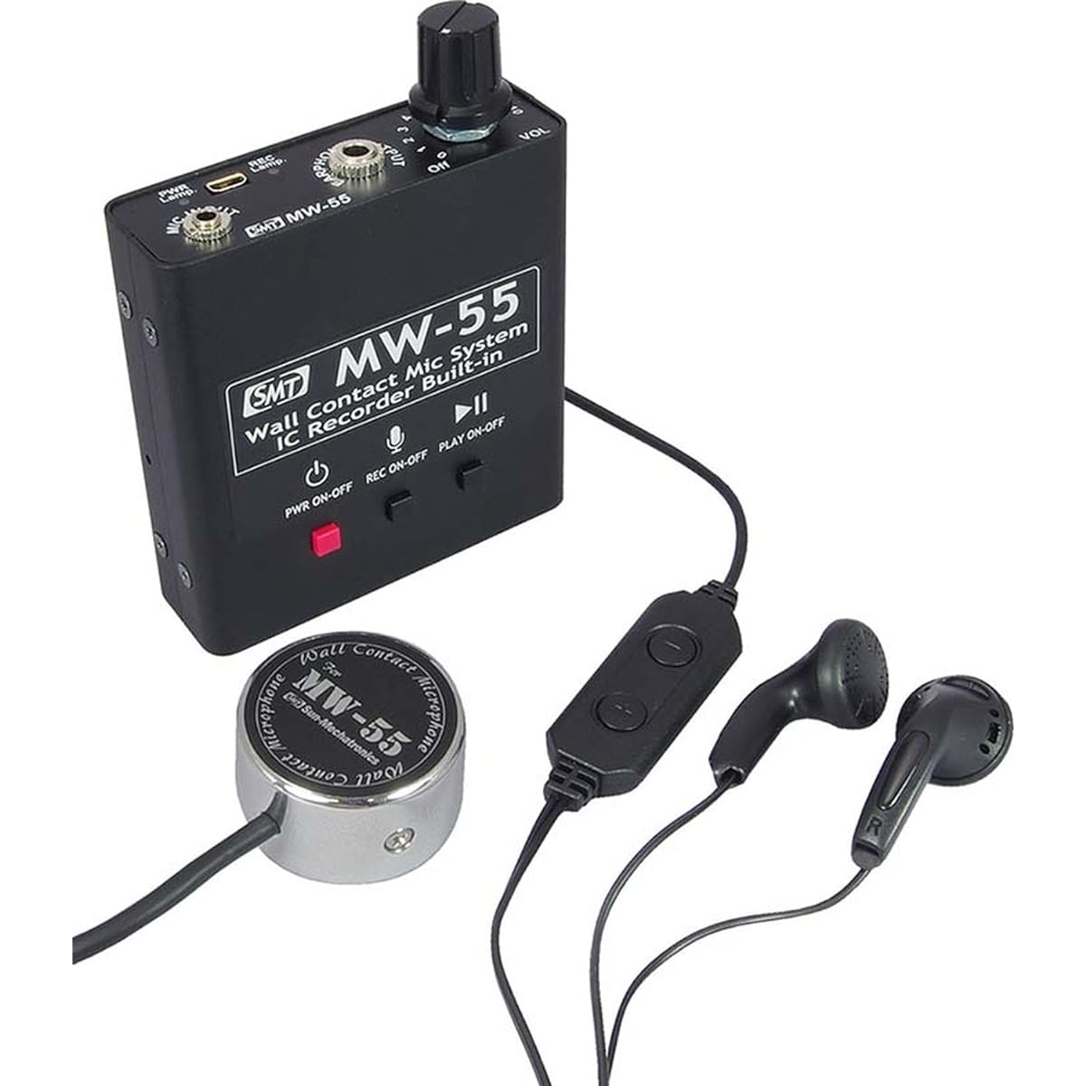Pick up the desired sound with the built-in equalizer! Flat concrete microphone EQ-10