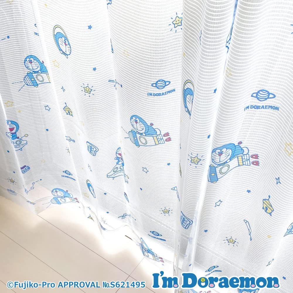 Sanrio Doraemon I'm Doraemon Grade 2 Blackout Thermal Curtain Lace Set of 4 Width 100 x 200cm Length SB-597-S SB-598-S