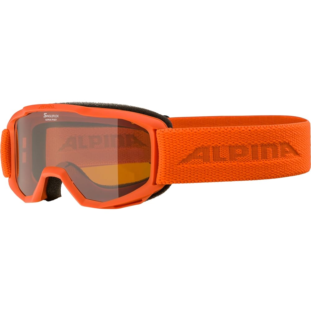[Alpina] Children's Ski Snowboard Goggles, Anti-fog, Bright Lens Color, Helmet Compatible, PINEY