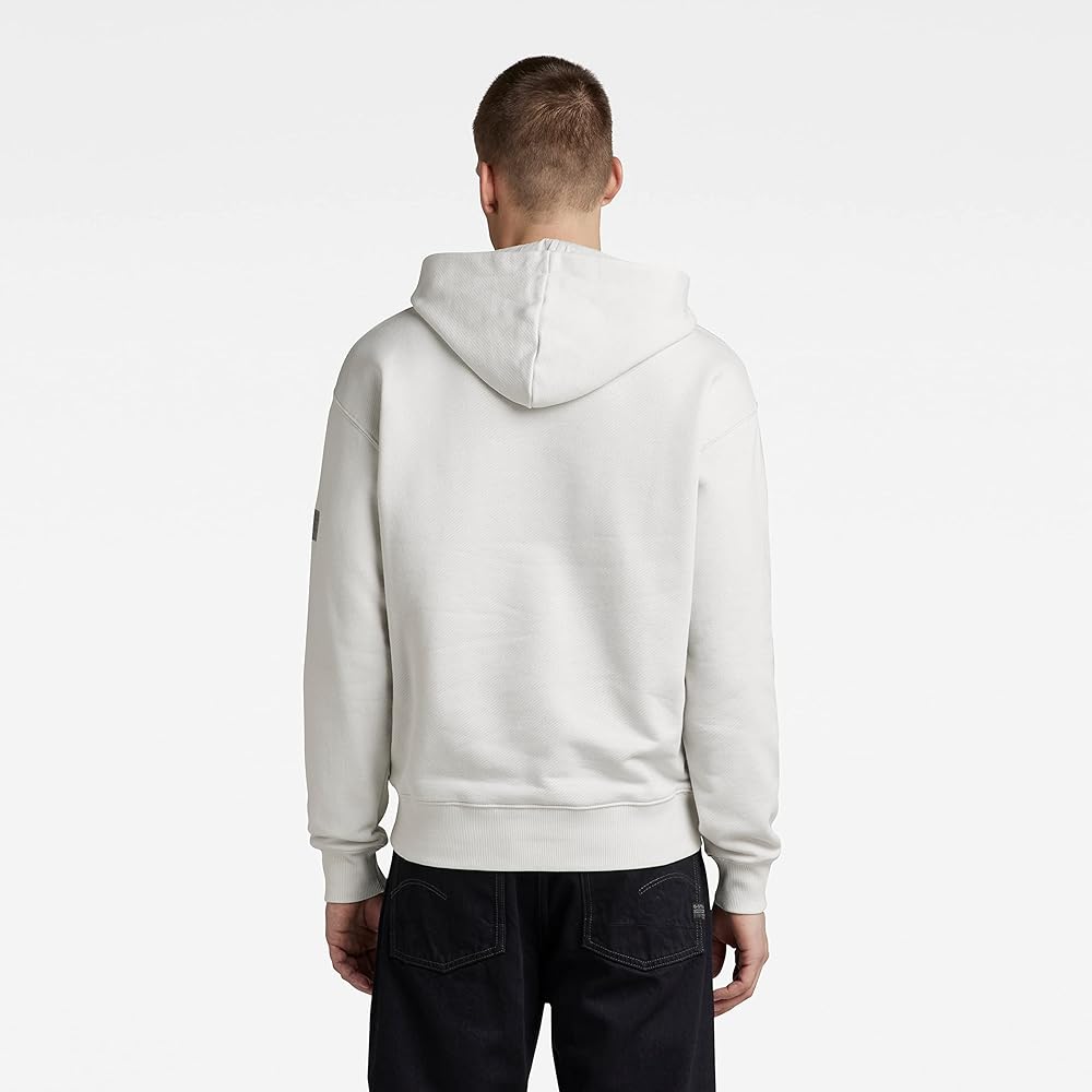 [G-Star Low] Hoodie Hoodie Sweatshirt Men's Loose Fit DOUBLE POCKET LOOSE HOODED SWEATER