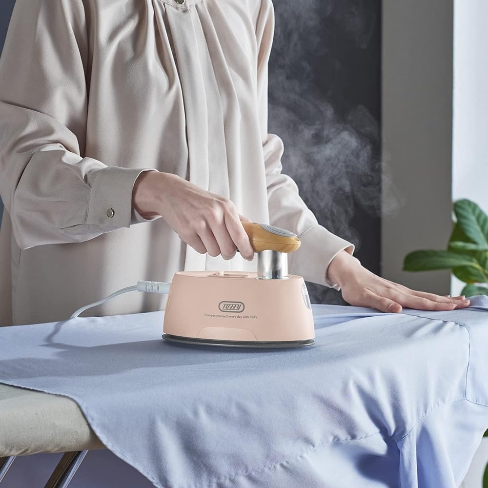 [Toffy] Handy Iron & Steamer HW-SM2 (Shell Pink) Steam/Press 2WAY Maximum 20g/min Powerful Steam Wrinkle removal Disinfection Deodorization Pollen/mite protection 3 ironing temperature levels HW-SM2-SP