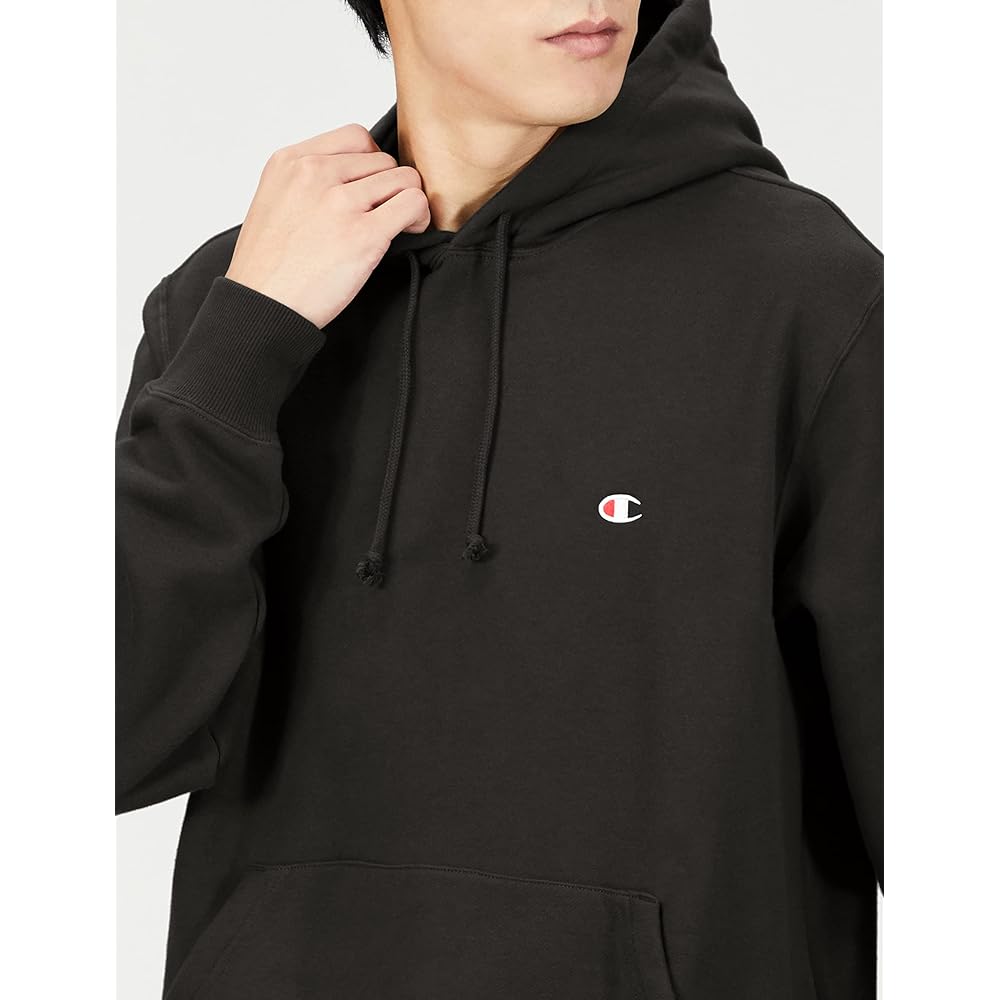 Champion C3-W105 Men's Hoodie, Long Sleeve, One Point Logo, Hooded Sweatshirt