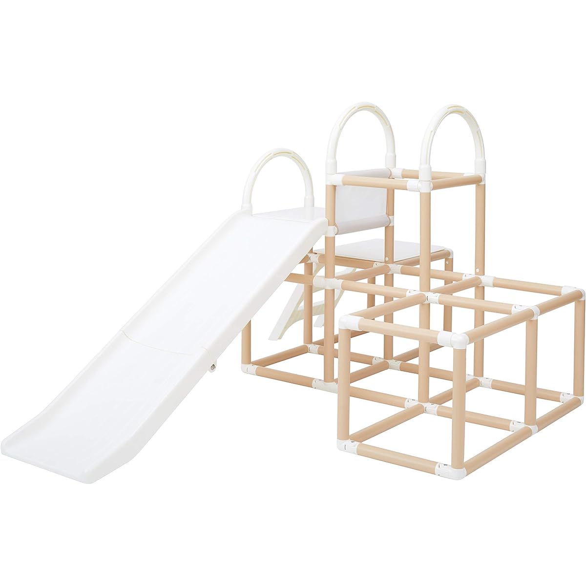 [ exclusive] Nonaka Seisakusho CATCH Me! Folding Long Slope Gym EX Natural (Jungle Gym Slide)