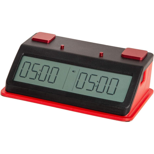 Tap N Set Digital Chess Clock - US Chess (Touch-Red and Red)