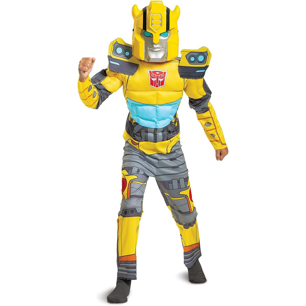 Optimus Prime Costume Muscle Transformer Costume for Boys Padded Character Jumpsuit