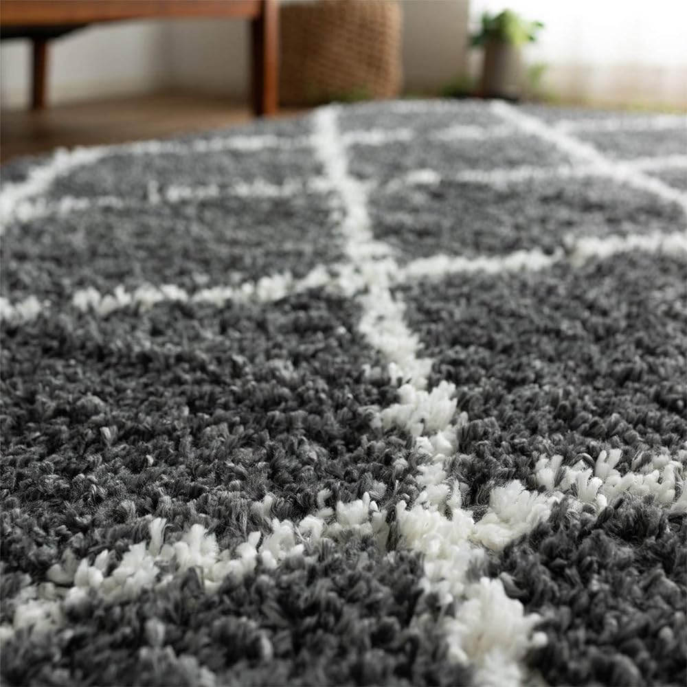 Sayan Sayan Geometric Diamond Rug Zephyr 200x250 3 Tatami Dark Gray Türkiye