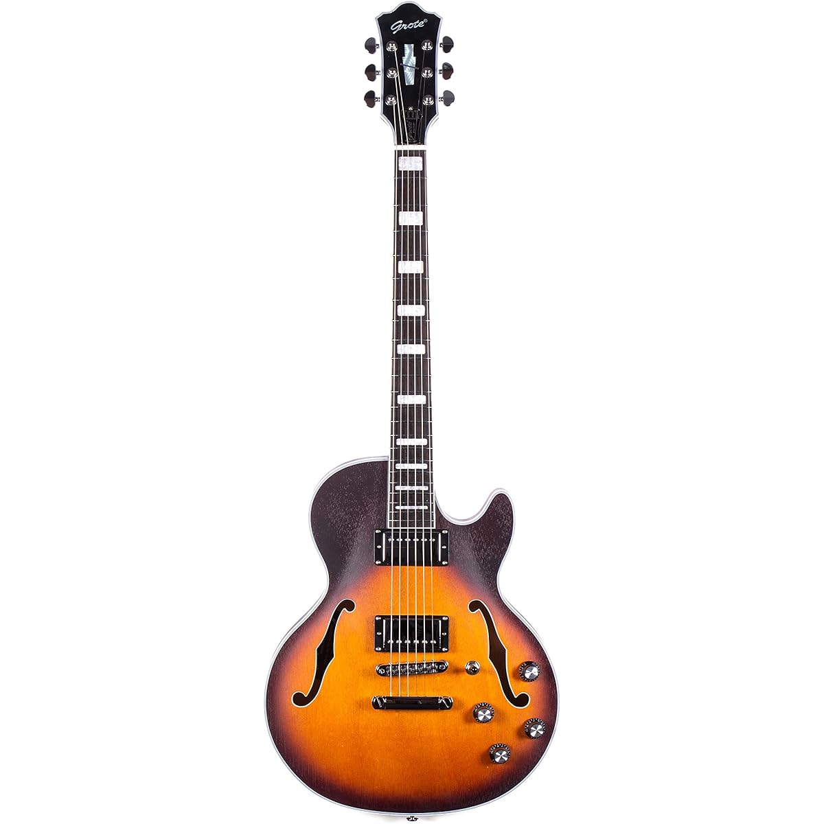 Glote LPF - 002 Semi-hollow body electric guitar mat (sunburst)