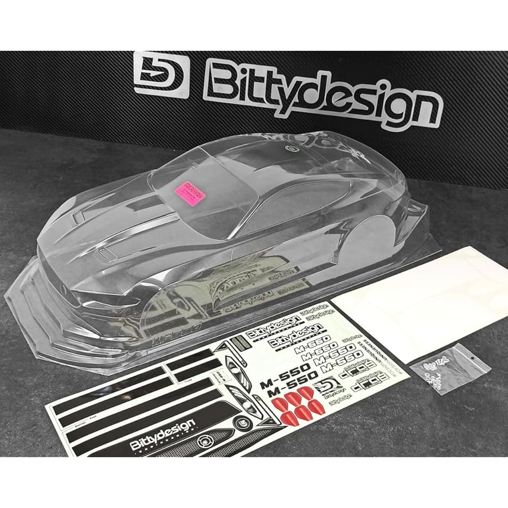 Bittydesign M-550 1/10 Pro No Prep Street Eliminator Drag Racing Body (Clear) BDYDG-M550