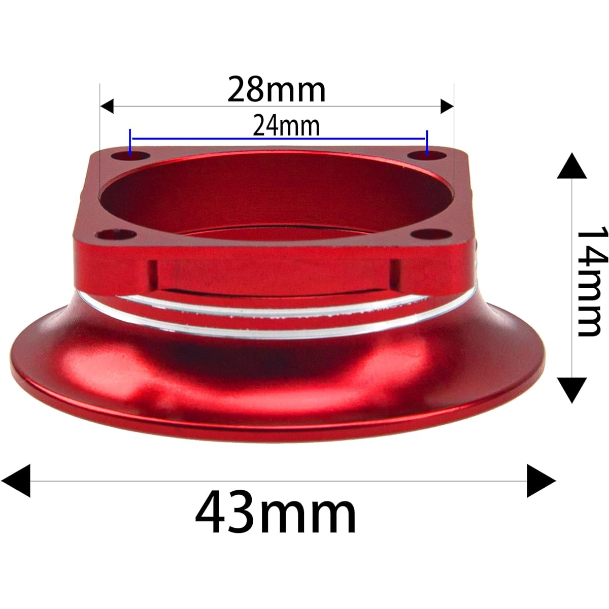 Vgoohobby Metal Motor ESC Cooling Fan Cover Air Inlet Channel for 3010 30mm x 30mm 540 550 Motor Fan Compatible with 1/8 1/10 1/12 RC Car Truck (Red)