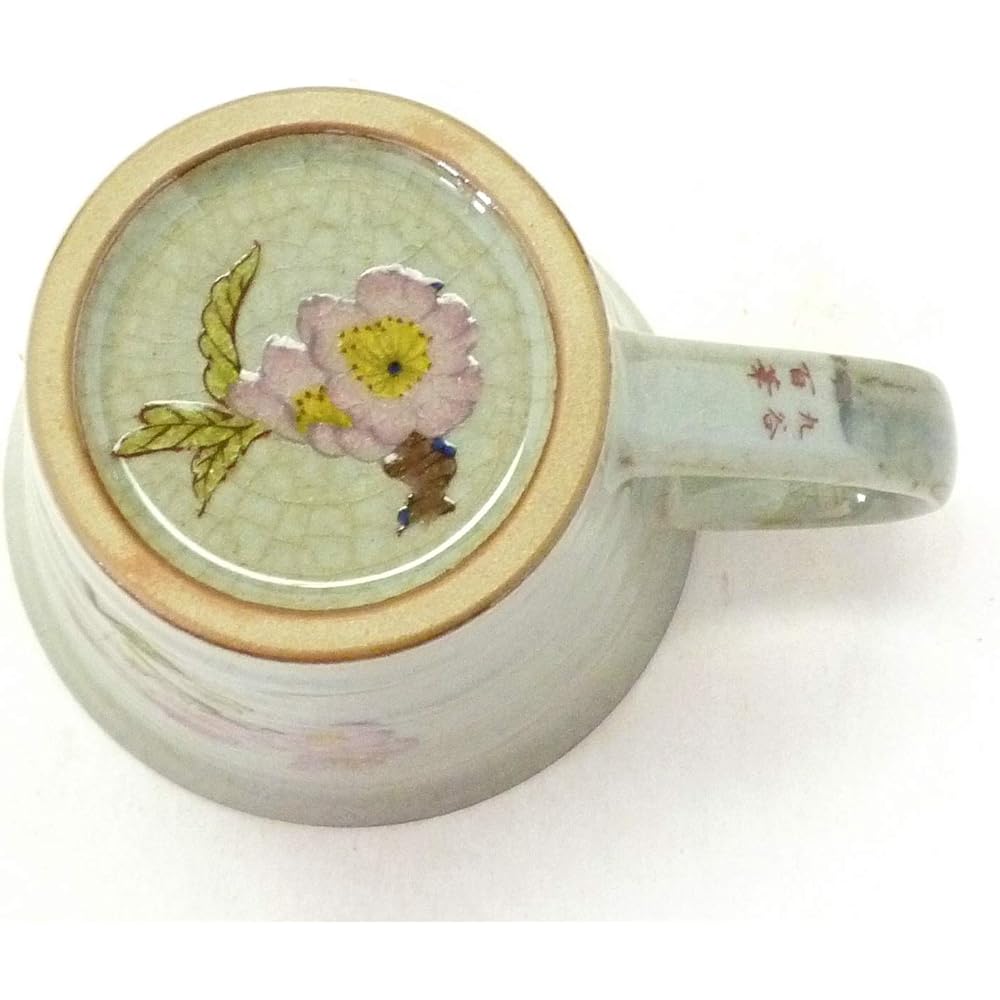 Kutani ware [mug] White rabbit Somei Yoshino [back picture]