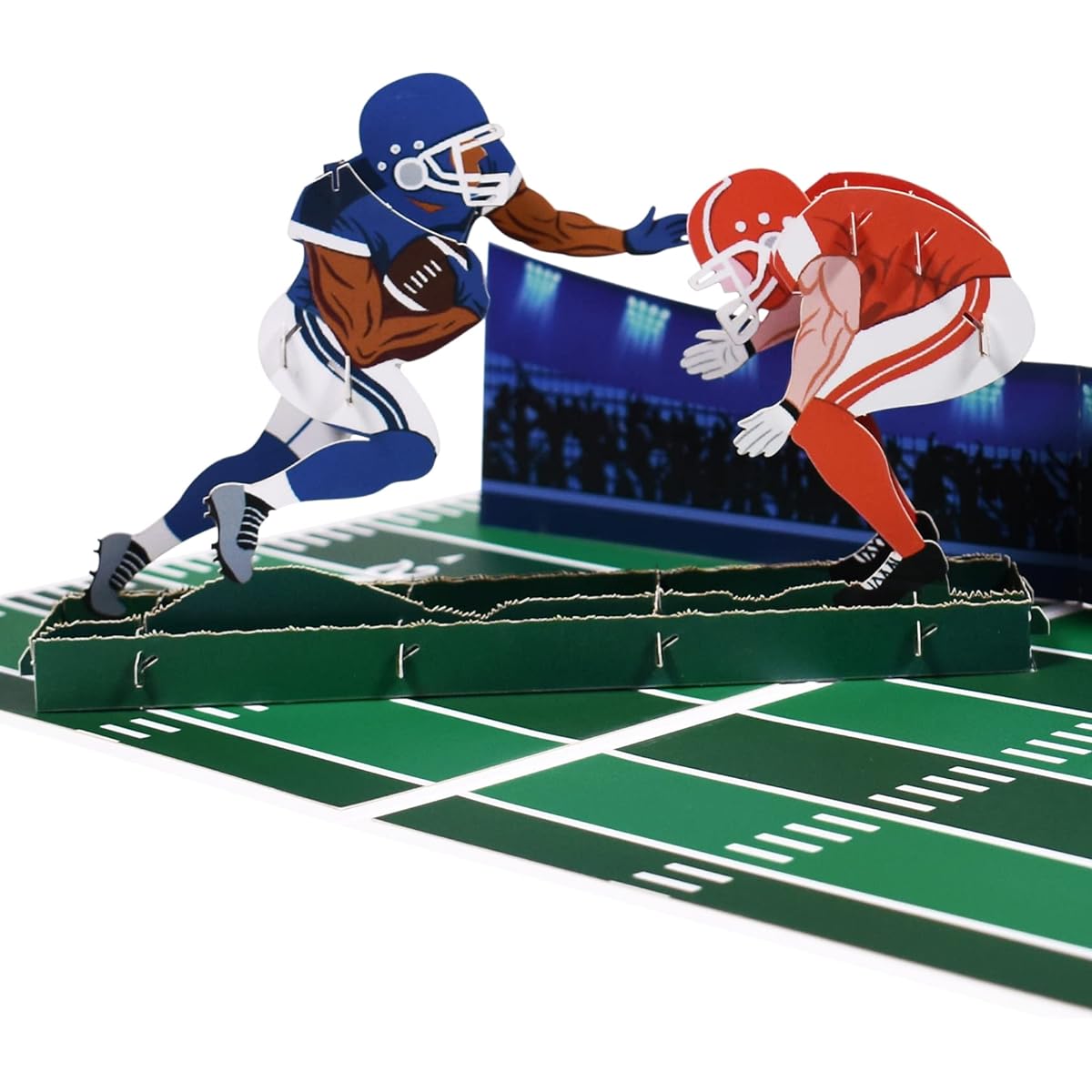 GREETING ART Football Handmade 3D Pop Up Card Football Pop Up Card Birthday Card Anniversary Card Father's Day Card Sports Card He Men Dad Son Boyfriend Husband