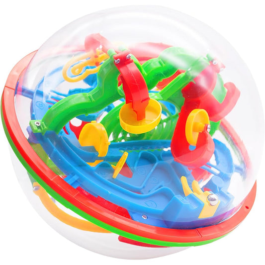 3 Otters 3D Puzzle Ball 138 Obstacles Maze Ball Interactive Maze Game Educational Toy Sphere Game Ball Gift for Boys