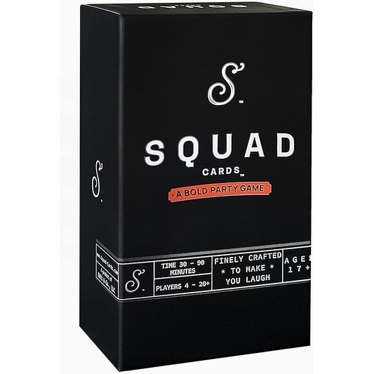 Squad Cards - An adult party game where squad members compete by trying to guess the words on the cards