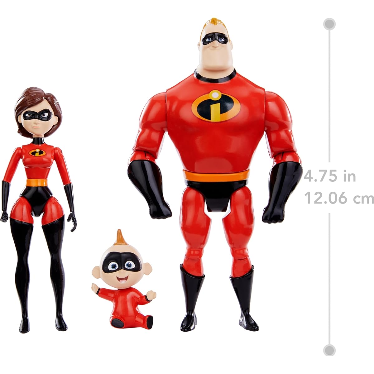 Disney Pixar Incredibles Storyteller 3 Action Figure Pack Mr Incredible Elastigirl Jack-Jack Battle for The City Gift Pack
