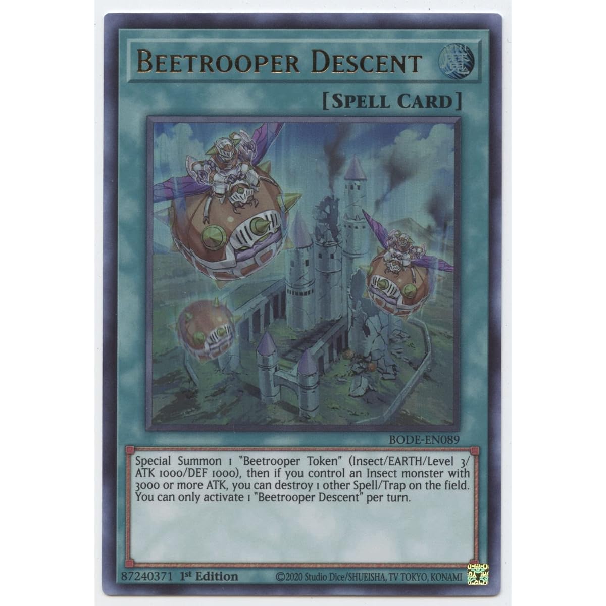 Beetrooper Descent - BODE-EN089 - Ultra Rare - First Edition.