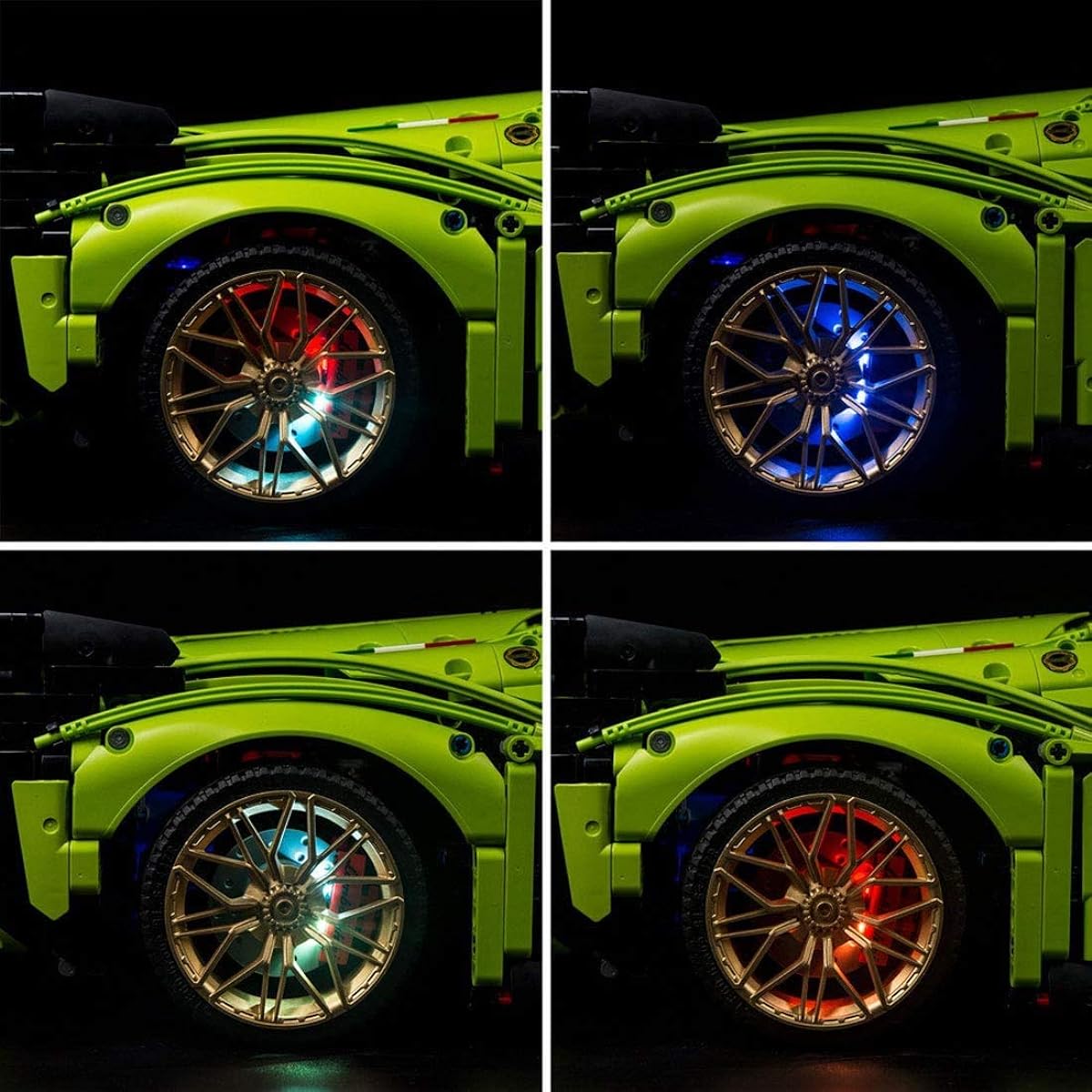 LED Light Kit for Lego 42115 Technic Lamborghini Sián FKP 37 Model (LEGO Model Not Included) (RC Upgraded Version with Sound)