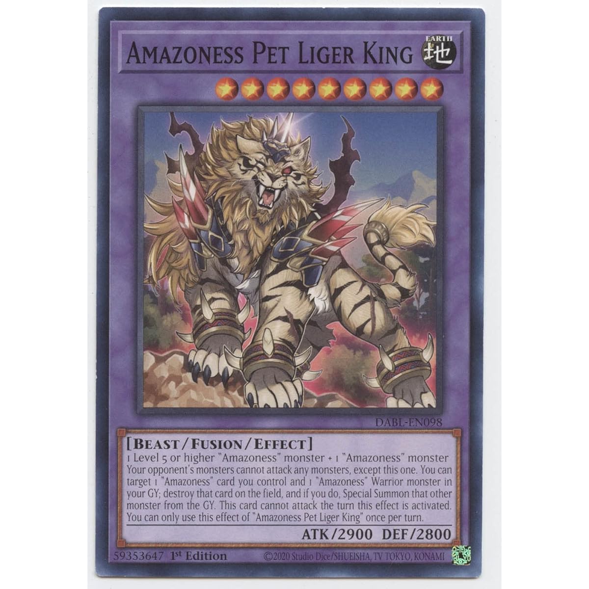 ess Pet Liger King - DABL-EN098 - Common - First Edition