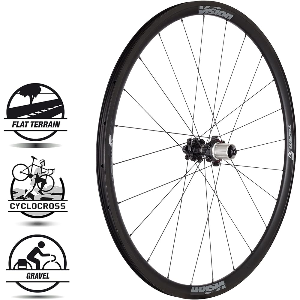 Vision Bicycle Parts Wheel Set VISION set team30 gray SH11s V15 Shimano/Sram 710-0016051441 Gray