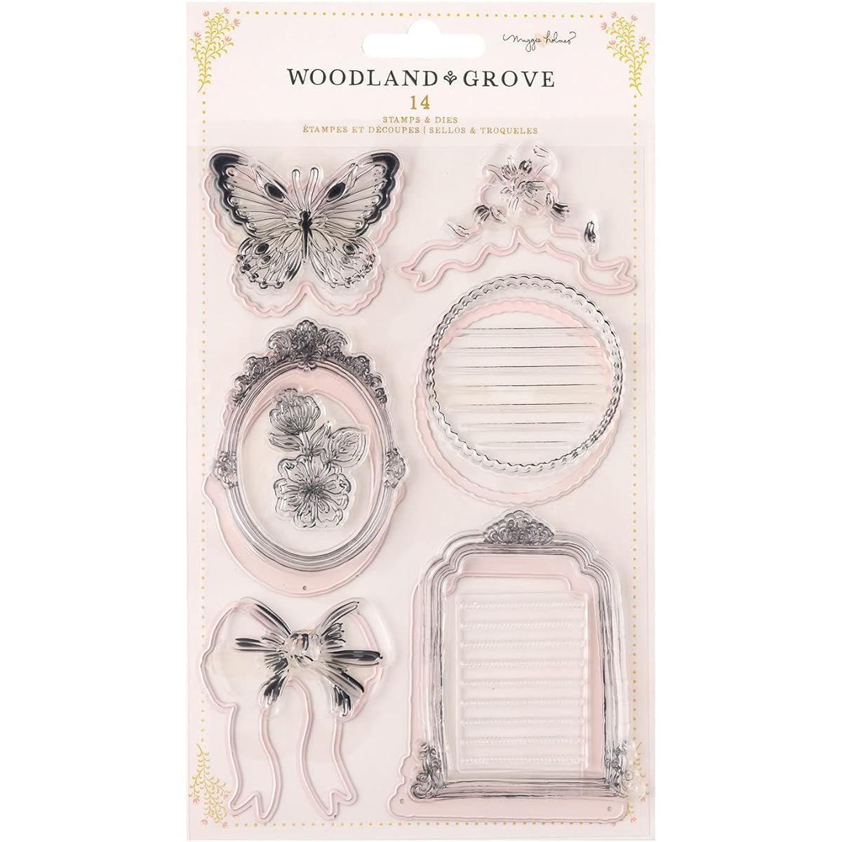 Maggie Holmes Woodland Grove Stamp & Die Set 14/Pkg