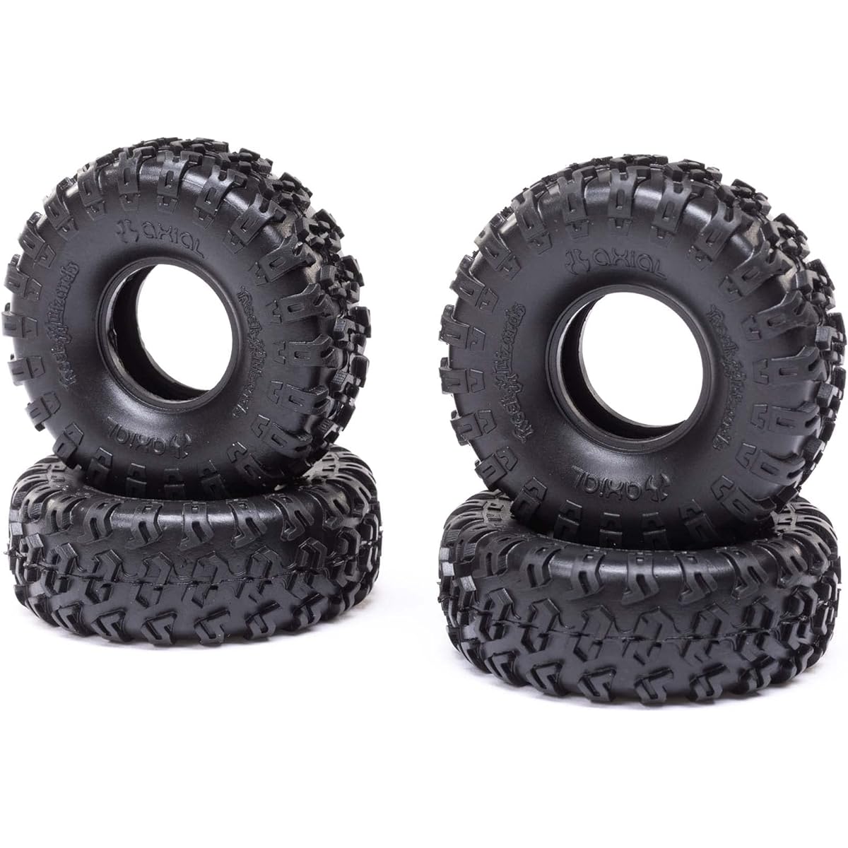 Axial 1.0 Rock Lizards Tire 2.45" (4):SCX24 AXI40007