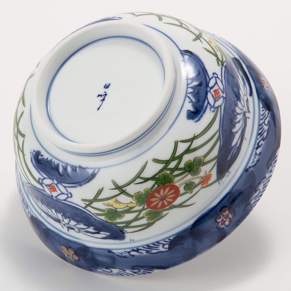 Set of 3 Old Imari Tekkadon [15.5 x 10.1cm 640g] [Lidded bowl] [Tendon, Katsudon, Oyakodon, Japanese tableware, restaurant, commercial use]