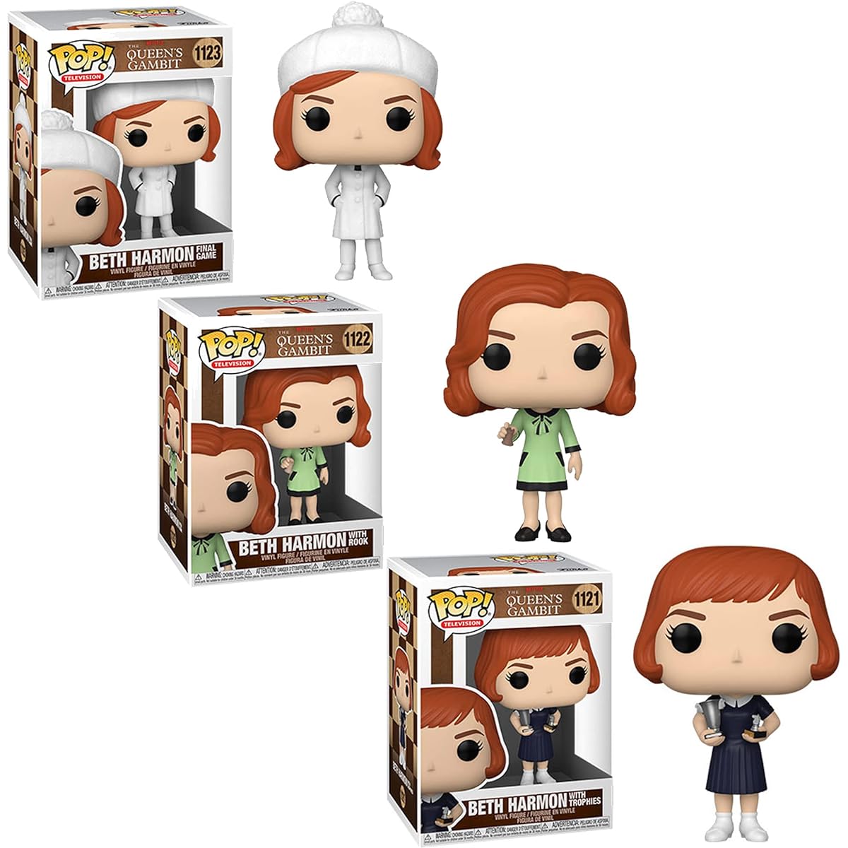 The Queen's Gambit Complete Set (3) Funko Pop!