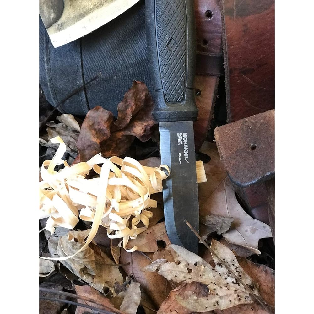 Morakniv Garberg Black Blade Standard Carbon Blade Thickness 3.2mm Full Tang Knife Firewood Chopping Batoning