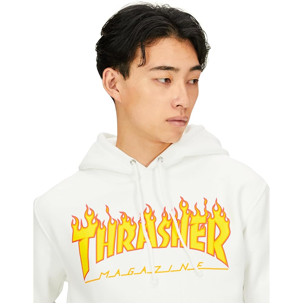[Thrasher] Men's Sweatshirt Hoodie (Brand Logo) [TH95130 / FLAME HOODIE] Standard