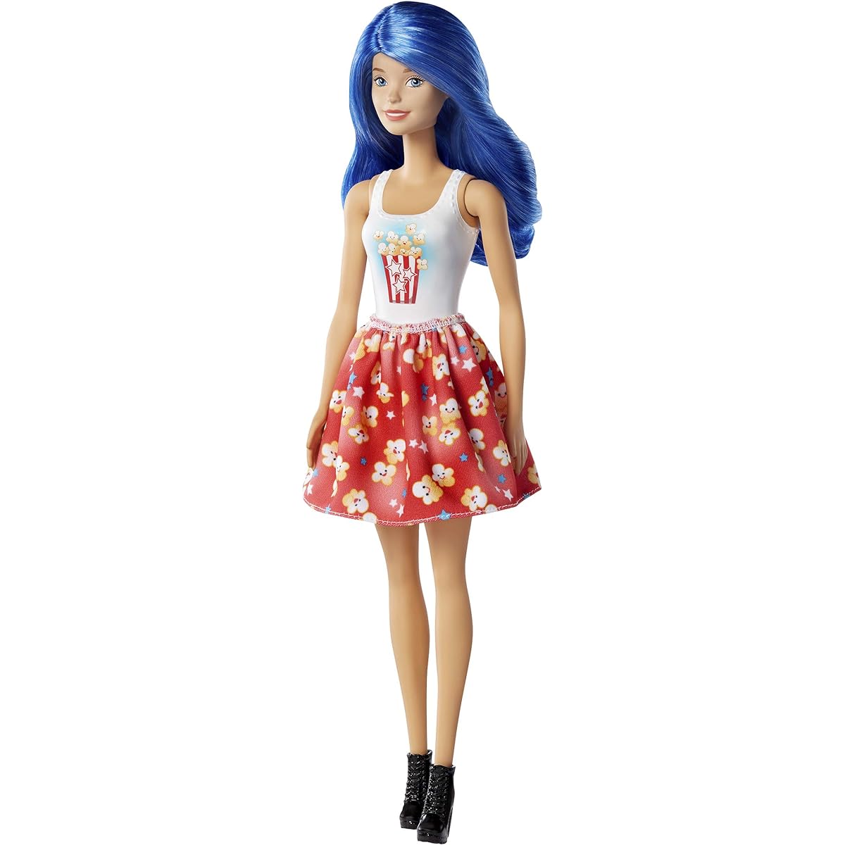 Barbie Color Reveal Surprise Food Themed Doll with Fashion in Tube Box Barbie Color Reveal Foodie Themed Doll 7 Surprises Color Change (GTP41)