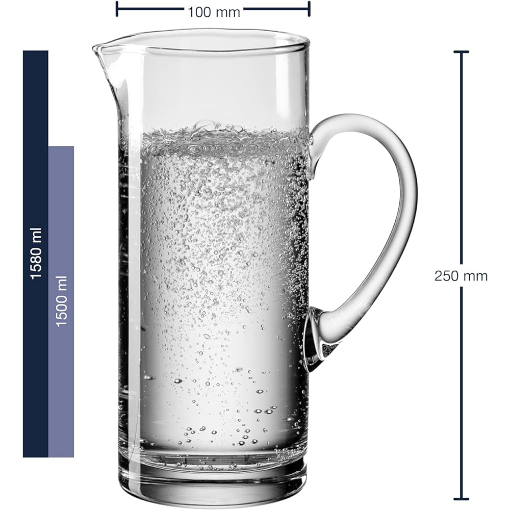 LEONARDO Pitcher Clear Size: 17 x 10.5 x 25cm Jug 1,5l Ciao VIP 067533
