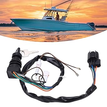 37110 93J01, OE standard wear-resistant ignition key switch assembly high performance for outboard motors