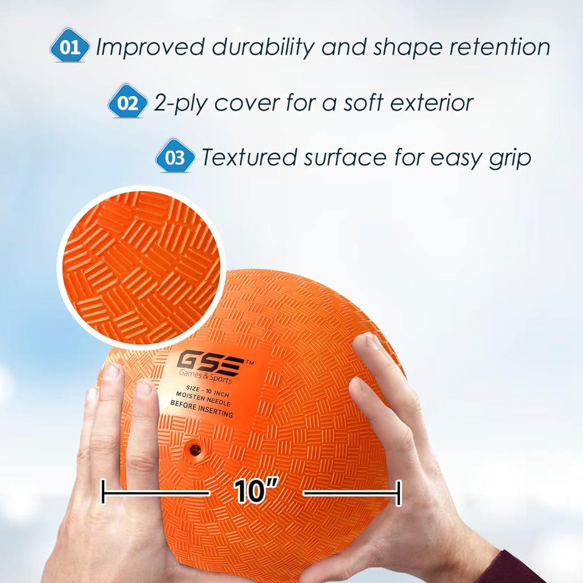 GSE Games & Sports Expert 10" Classic Inflatable Playground Ball (Available in 5 Colors)